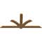 Ekena Millwork Redmond Smooth Timber Gable Bracket, Western Red Cedar, 84"W x 38"H x 1 1/2"D x 5 1/2"F, 11/12 Pitch GBW084X38X0206RED00SWR - alternate 2
